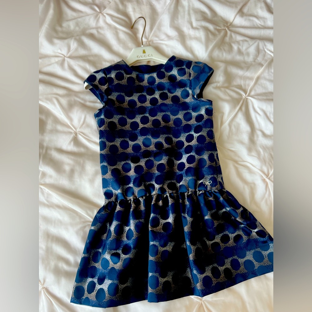 This a beautiful brand new Lili Gaufrette dress size 5 ordered from Paris .